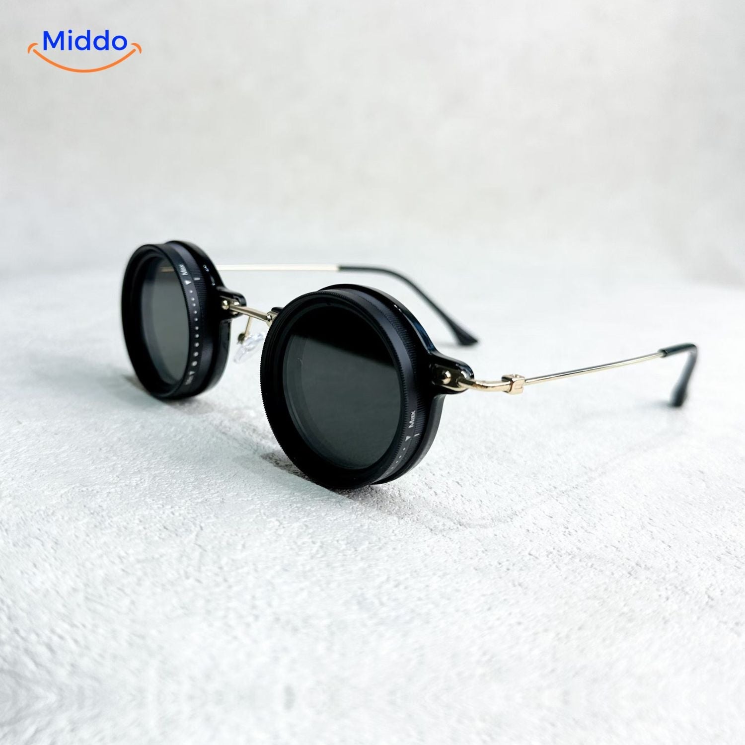 LumiShade Sonnenbrille | Handgefertigte Brille mit UV-Schutz und anpassbarem Lichtschutz