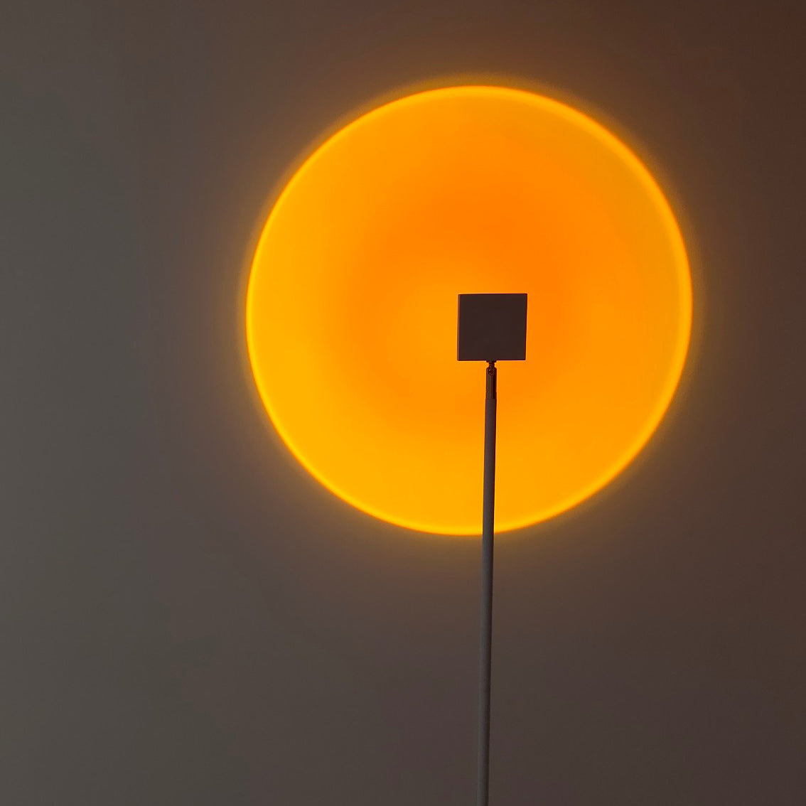 Frendorf | LED Farbprojektor Stehleuchte | Minimalistischer Halo Licht Effekt