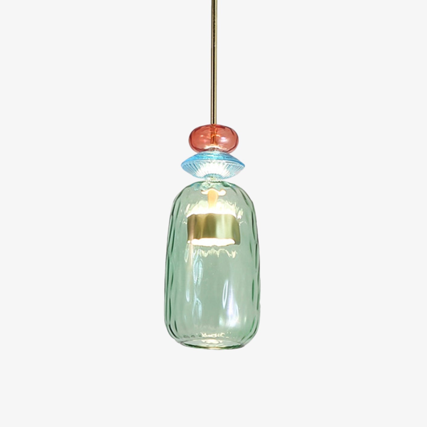 Pendelleuchte aus farbigem Glas Illumy