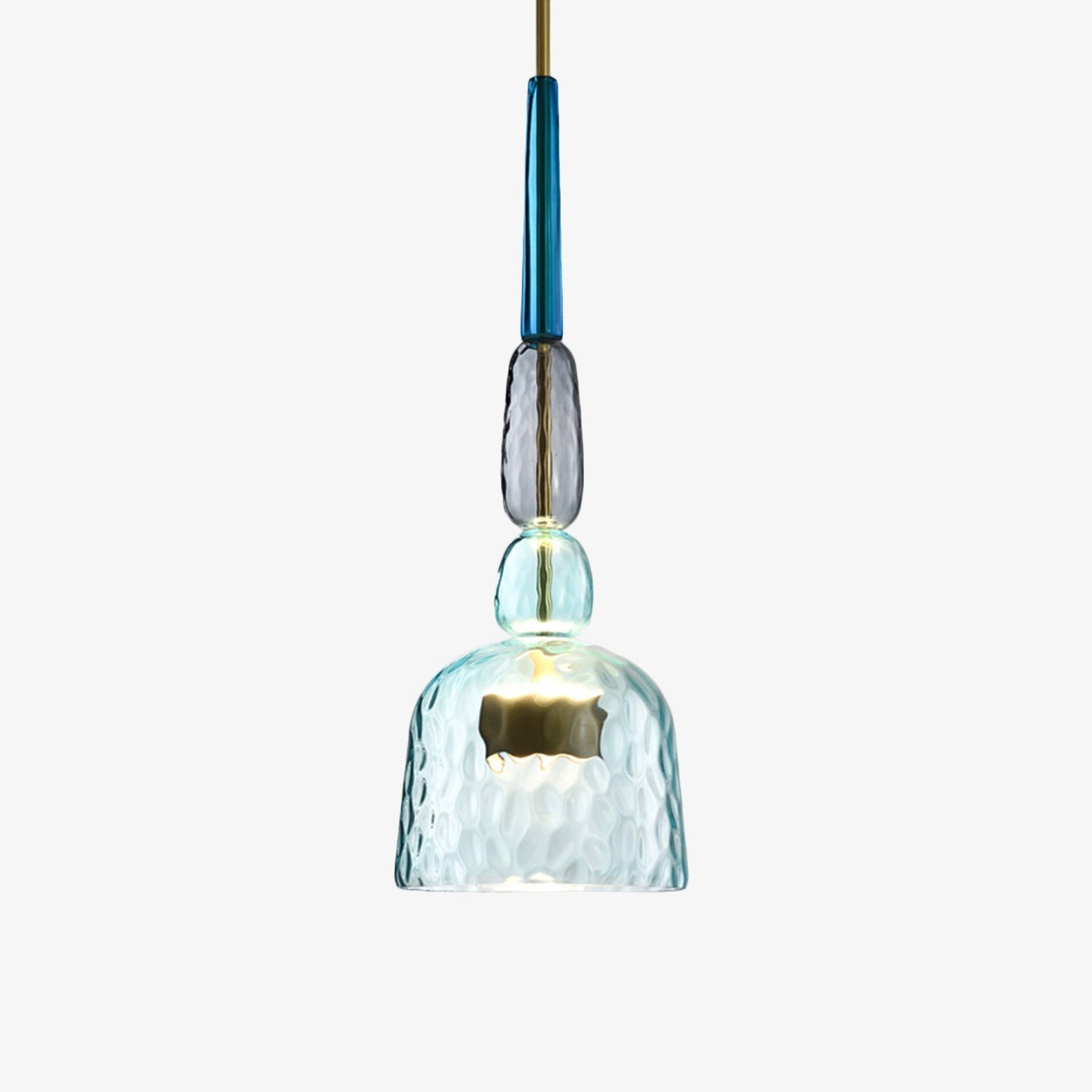 Pendelleuchte aus farbigem Glas Illumy
