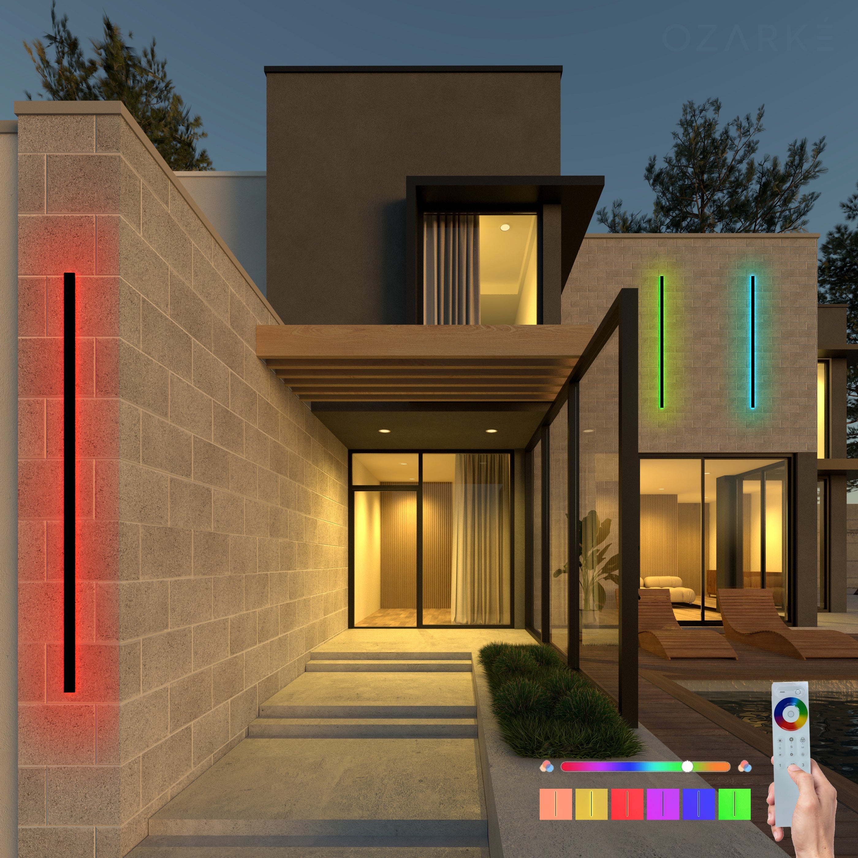 Svelte RGB Außenlampe