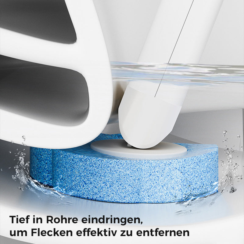 Antibakterielle Einweg-Toilettenbürste mit hygienischem Schwammkopf und Halter