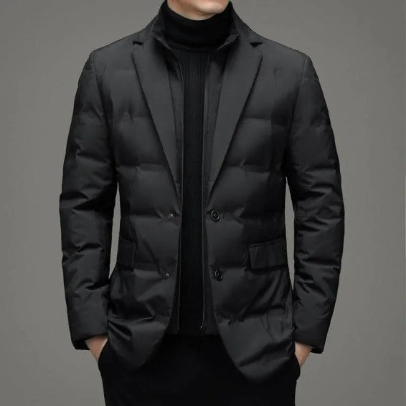 UrbanShell Herren Softshell Jacke – Wasserfeste Business Winterjacke mit Isolierfutter