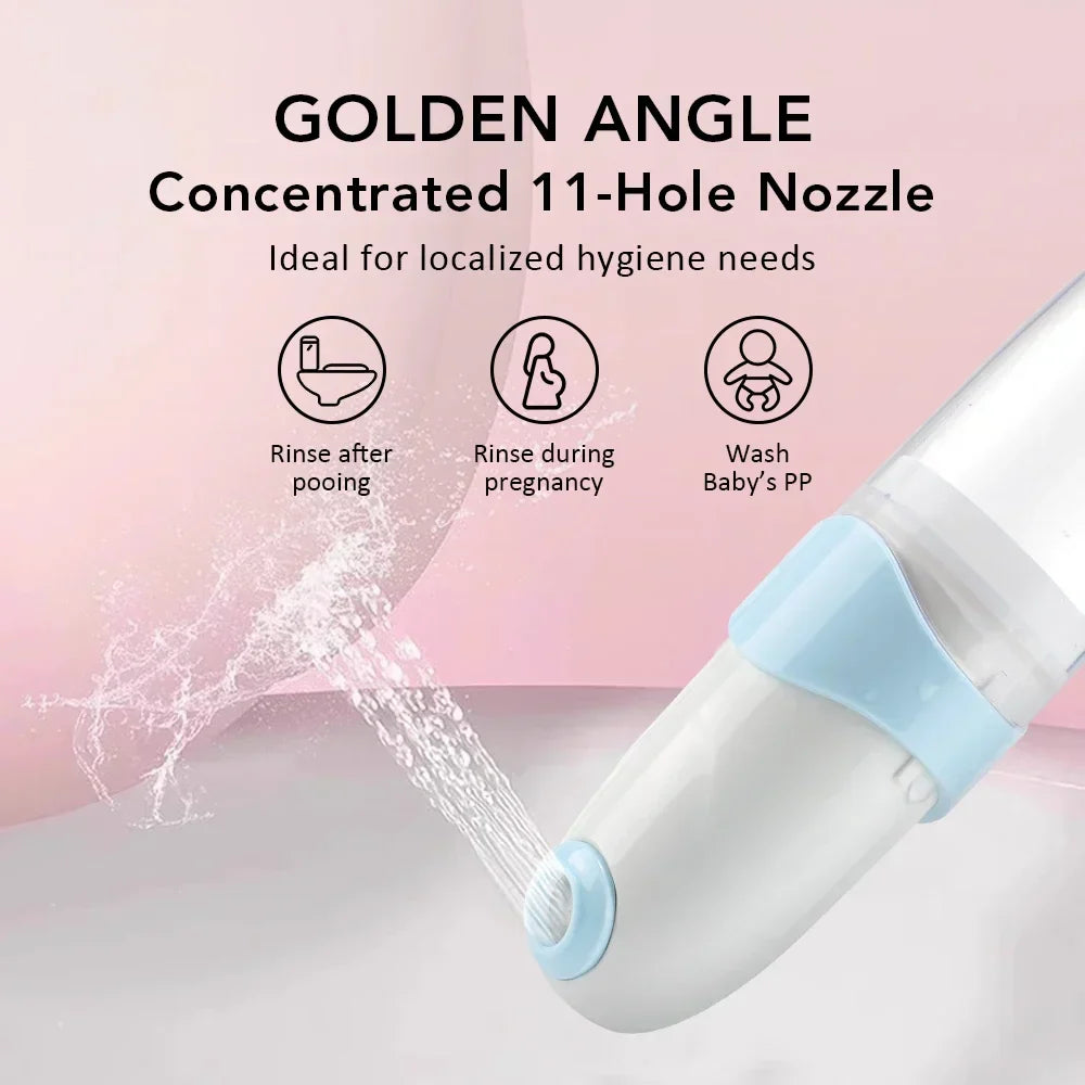 AquaReis Tragbares Reisebidet – Wiederaufladbare Hygienereinigung mit zwei Wasserdruckstufen