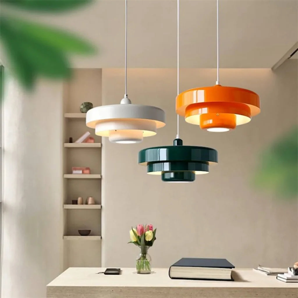 Hind Triple Layer Disc Macaron Pendelleuchte