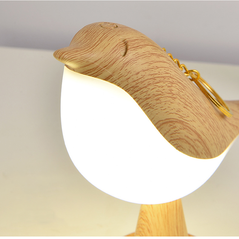 Wiederaufladbare LED-Nachtlampe mit Berührungssensor und Kreativem Vogel-Design