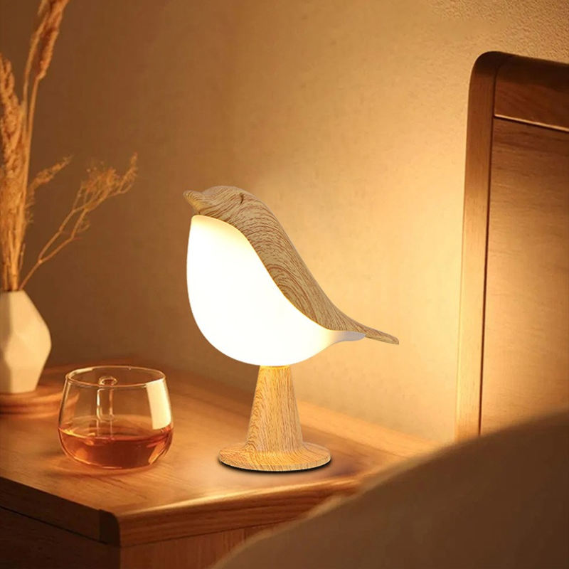 TwiLightBird | Wiederaufladbare LED-Nachtlicht mit Touch und kreativem Vogeldesign