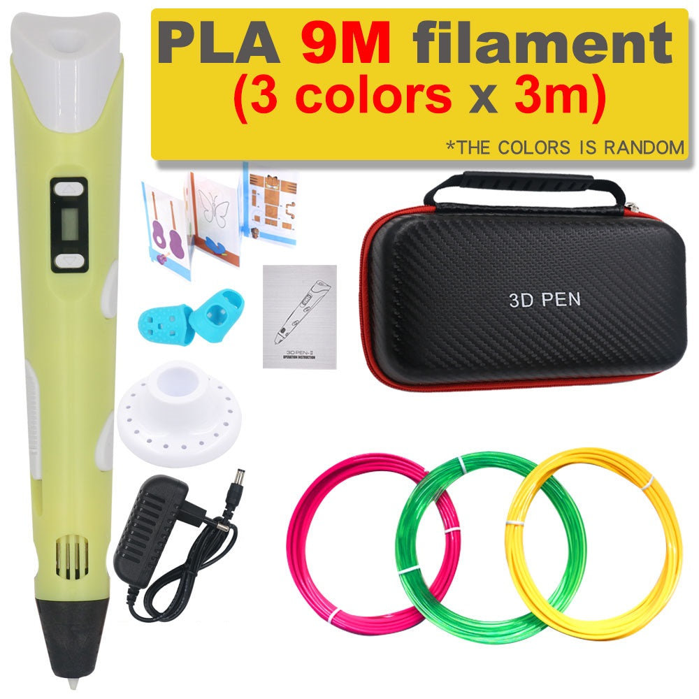 3D-Druckstift DIY-Zeichenstift mit 200M PLA-Filament, Geschenk für Kinder