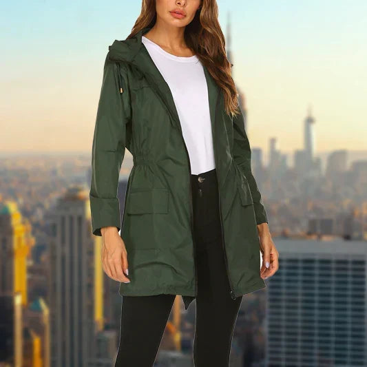 Damen Regenjacke – Stilvolle Wasserdichte Jacke für Regenwetter