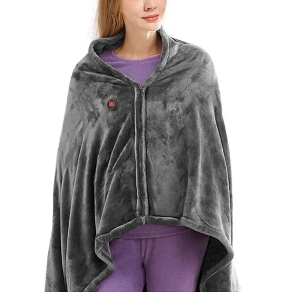 WarmHaven Heizbare Fleece-Decke – Drei Wärmegrade und USB-Anschluss für persönlichen Komfort