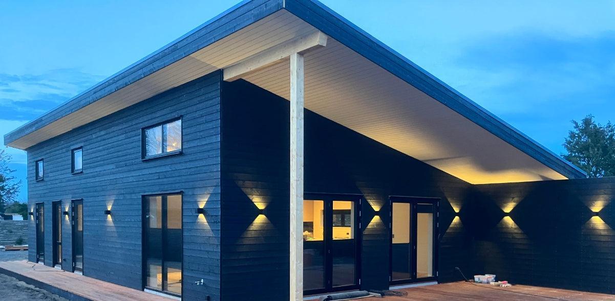 LED Wandleuchte 6W Außen Schwarz