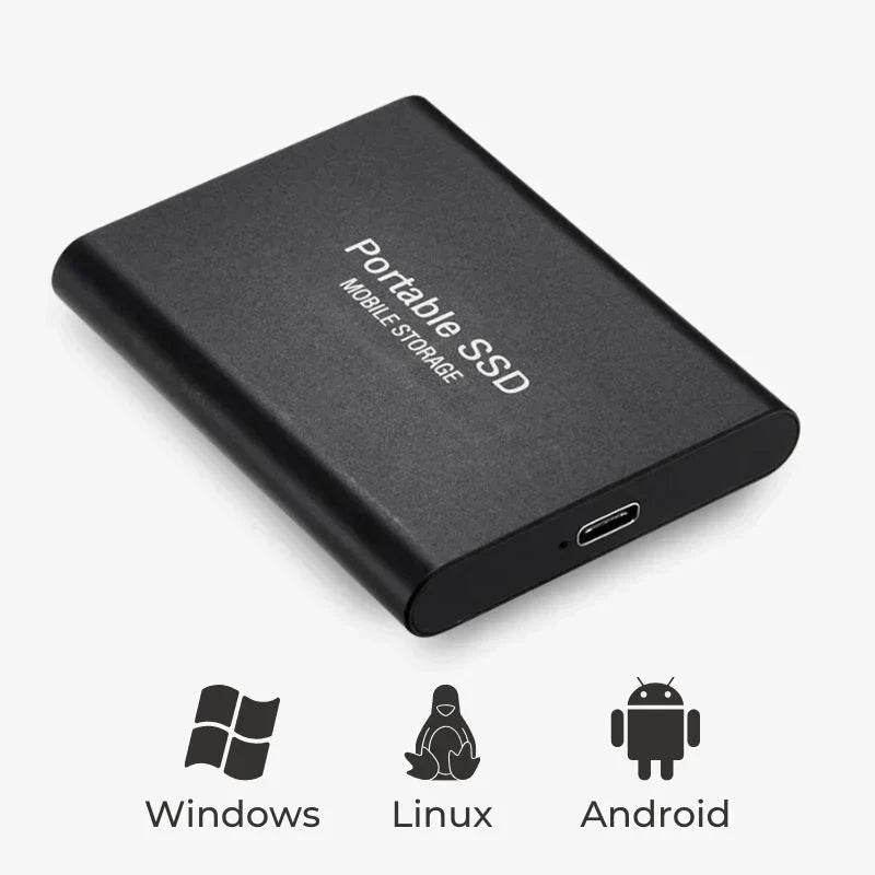 Ultra Schnelles Externes SSD – Tragbarer Speicher USB 3.1 (Bis zu 30 TB)