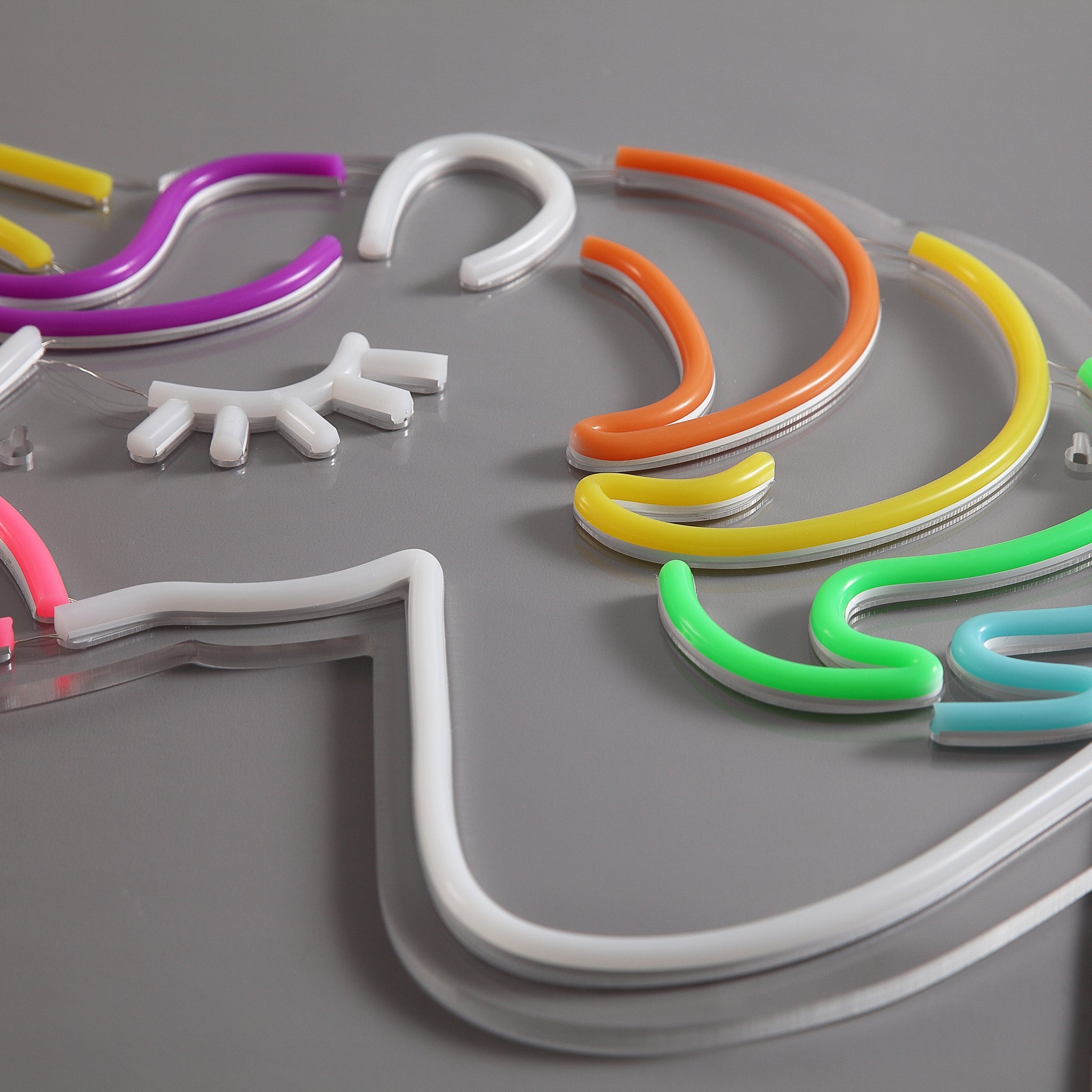 Einhorn Neon Wandleuchte