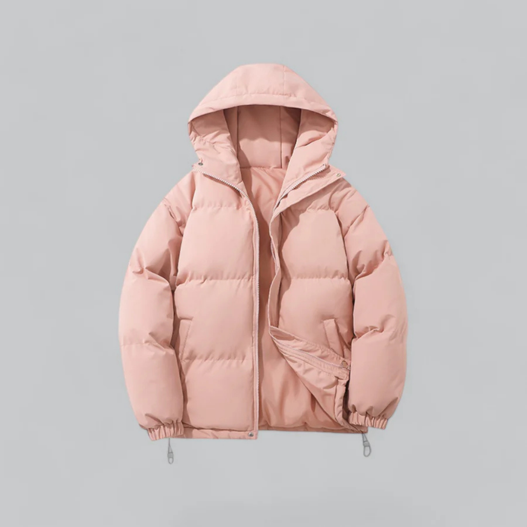 PolarGuard Unisex Daunenjacke – Warme Pufferjacke mit Reißverschluss und Kapuze