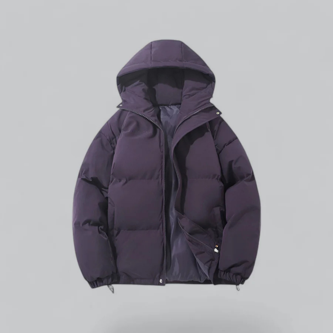 PolarGuard Unisex Daunenjacke – Warme Pufferjacke mit Reißverschluss und Kapuze