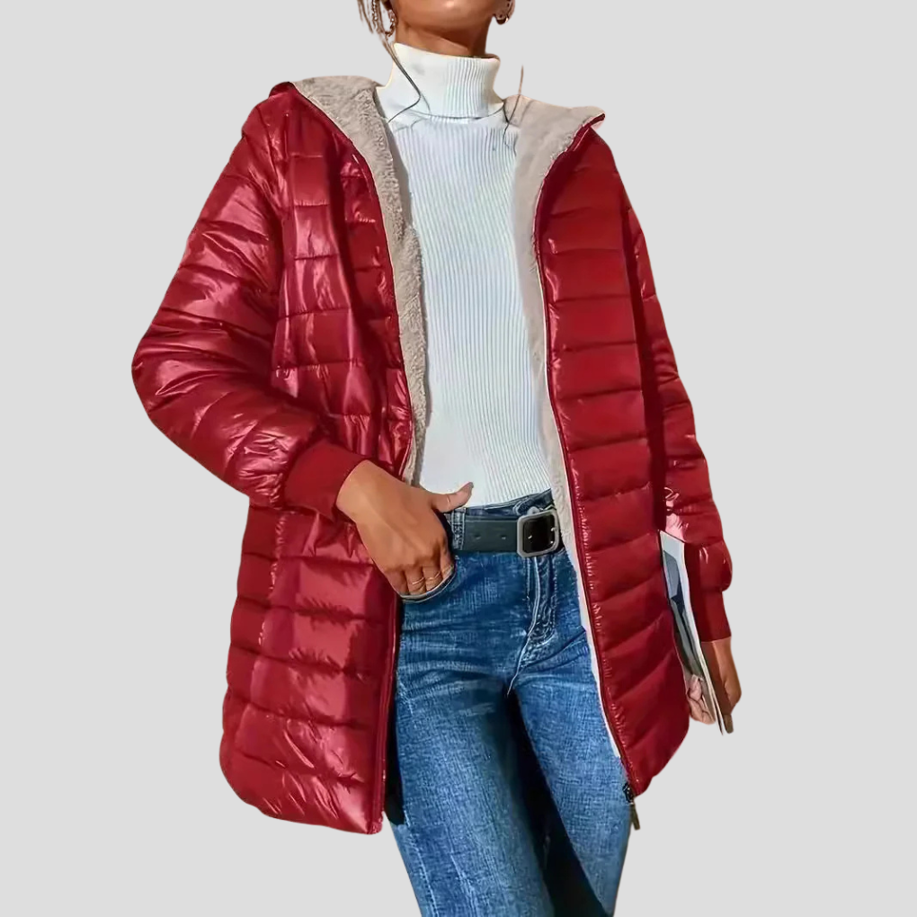 WinterEase Damenjacke – Warme Casual Winterjacke mit Isolierter Fütterung