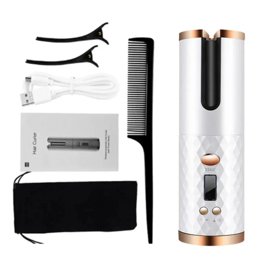 PerfectCurl Drahtloser Automatischer Lockenstyler für Perfekte Locken