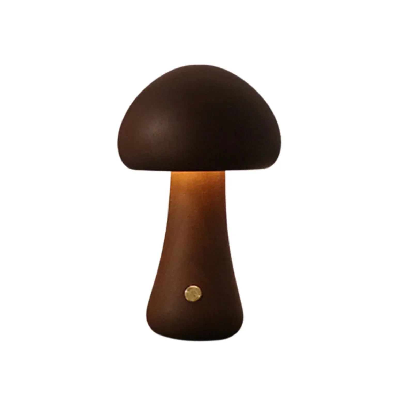 WoodGlow Holz Vintage Pilz Tischlampe – Einzigartige Beleuchtung für einen gemütlichen Raum