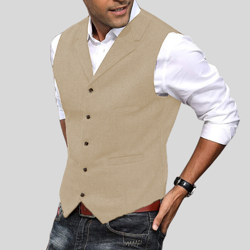 Leichter Herren-Gilet | Kurzarm