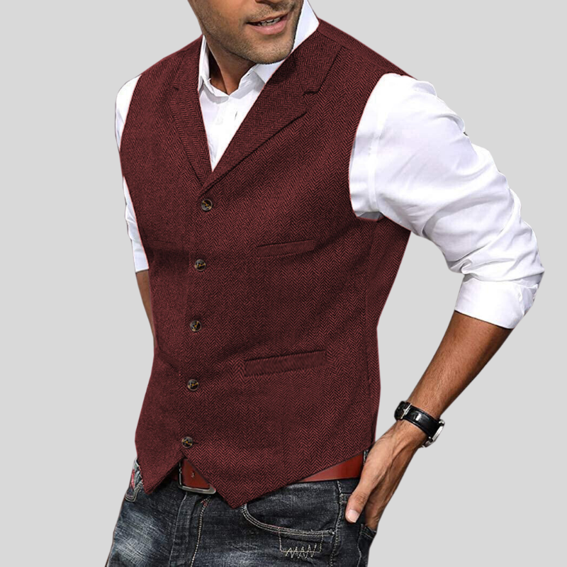 Leichter Herren-Gilet | Kurzarm