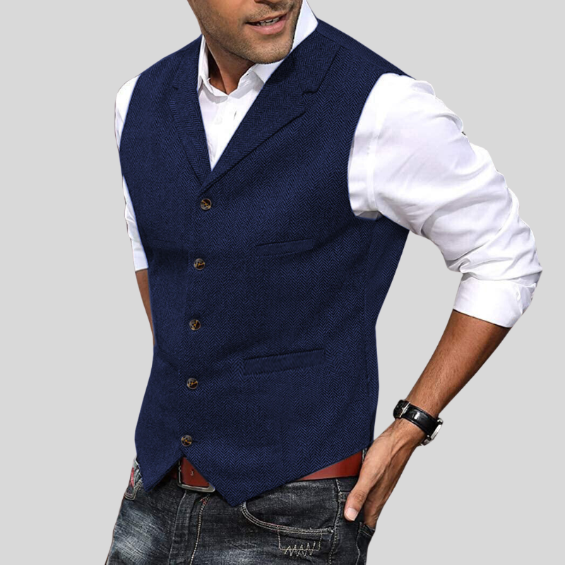Leichter Herren-Gilet | Kurzarm