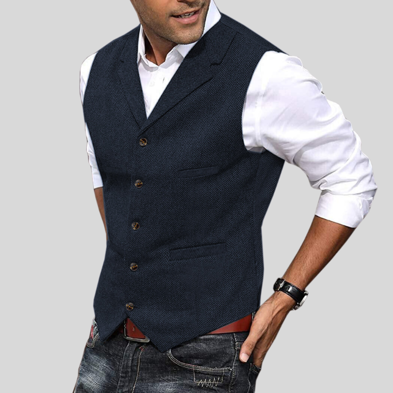 Leichter Herren-Gilet | Kurzarm