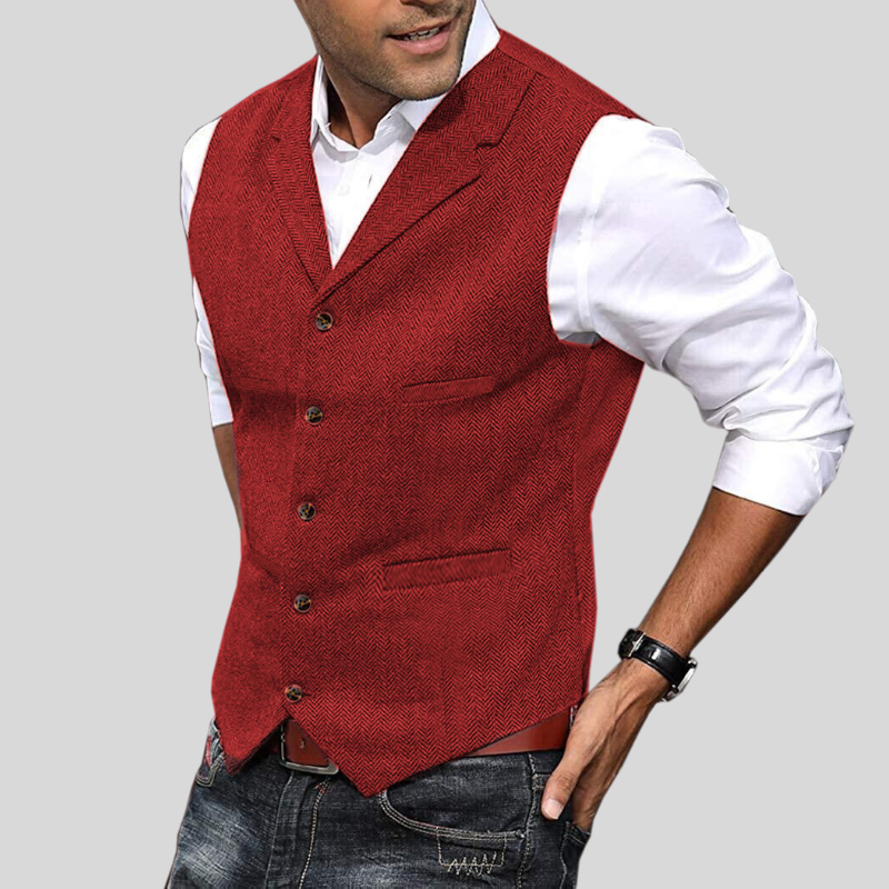 Leichter Herren-Gilet | Kurzarm