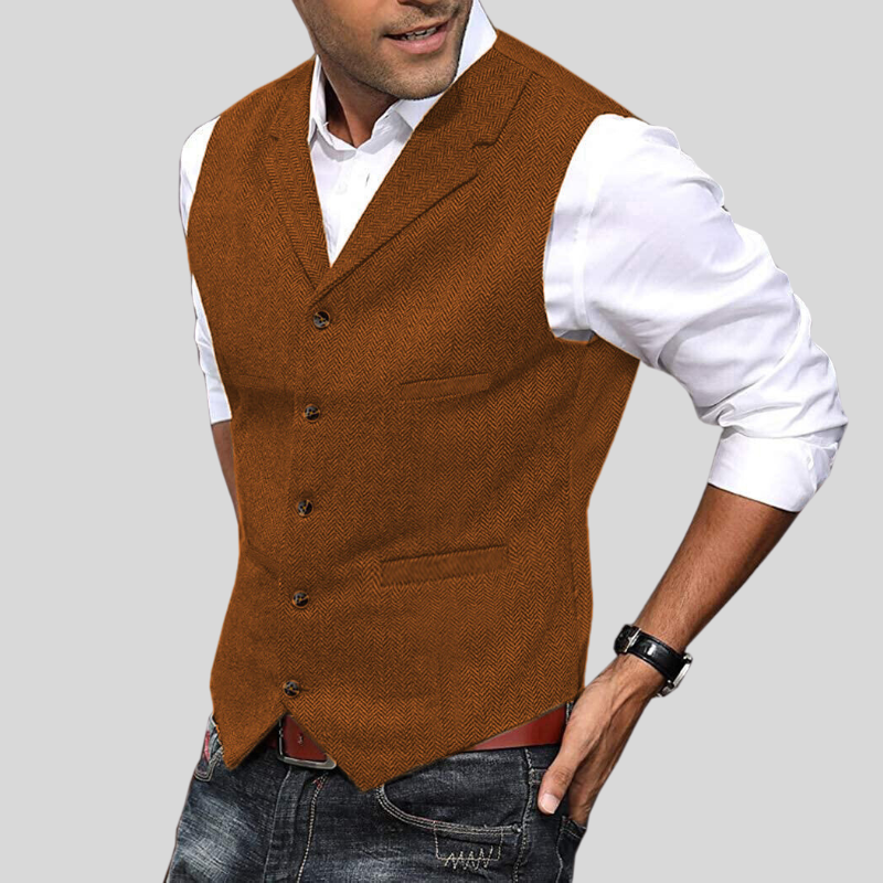 Leichter Herren-Gilet | Kurzarm