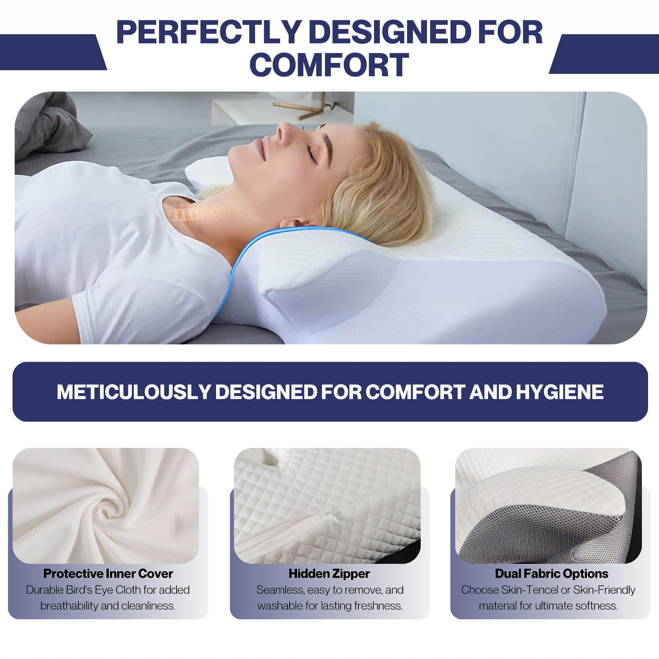 SleepEase | ErgoContour Orthopädisches Kissen