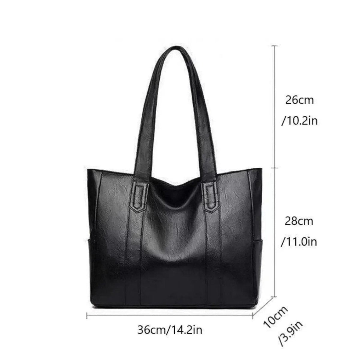 VINTARIS – Elegante Lederschultertasche mit Retro-Touch und glatter Oberfläche