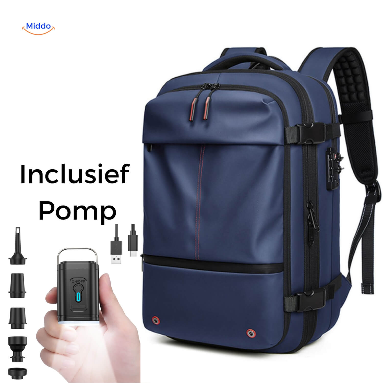 VakuMax Kompressionsreisetasche | Platzsparende Reisetasche für müheloses Packen