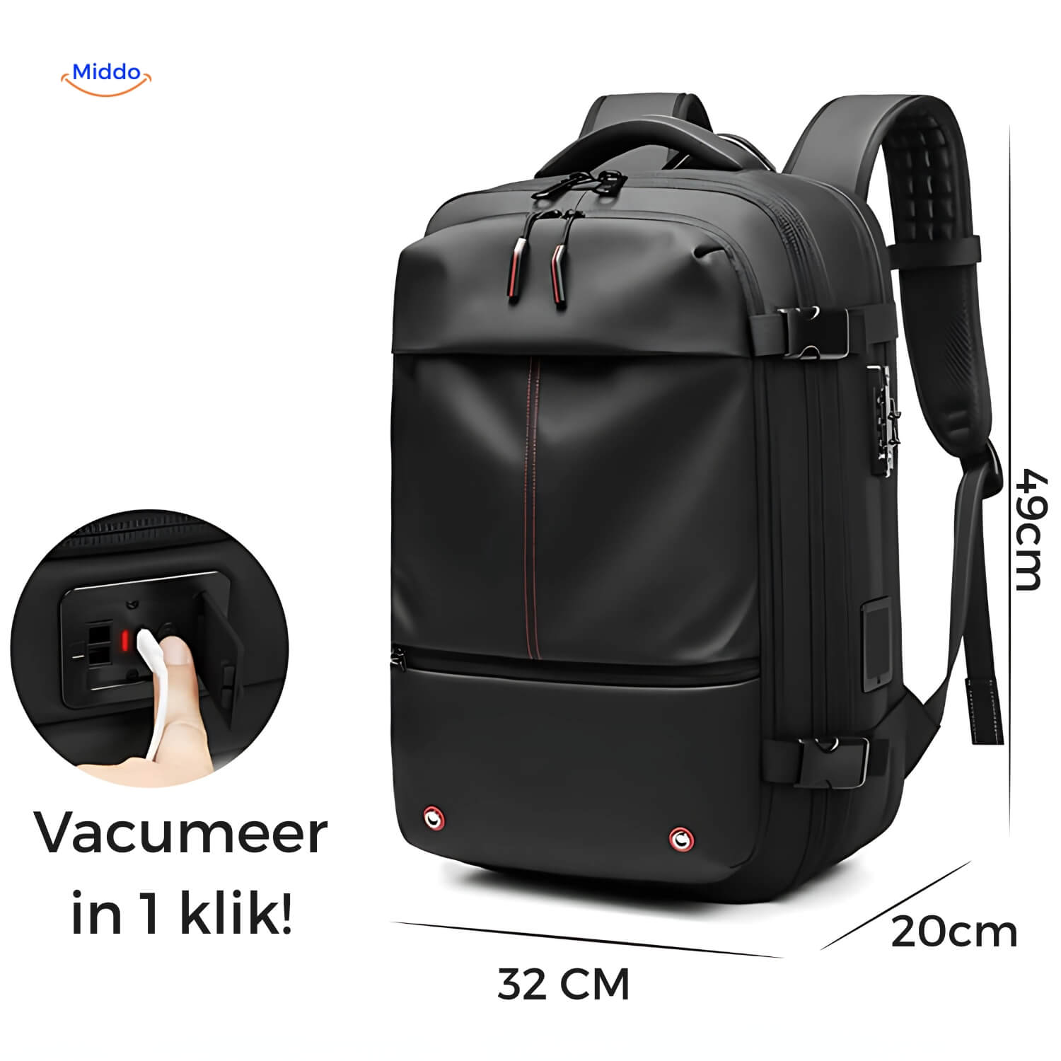VakuMax Kompressionsreisetasche | Platzsparende Reisetasche für müheloses Packen