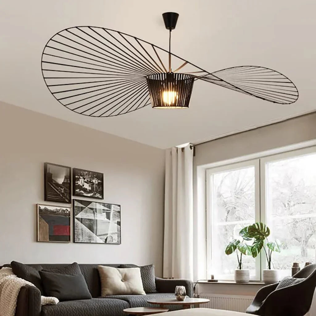 Rosland Vertigo Moderner Strohhut Pendelleuchte