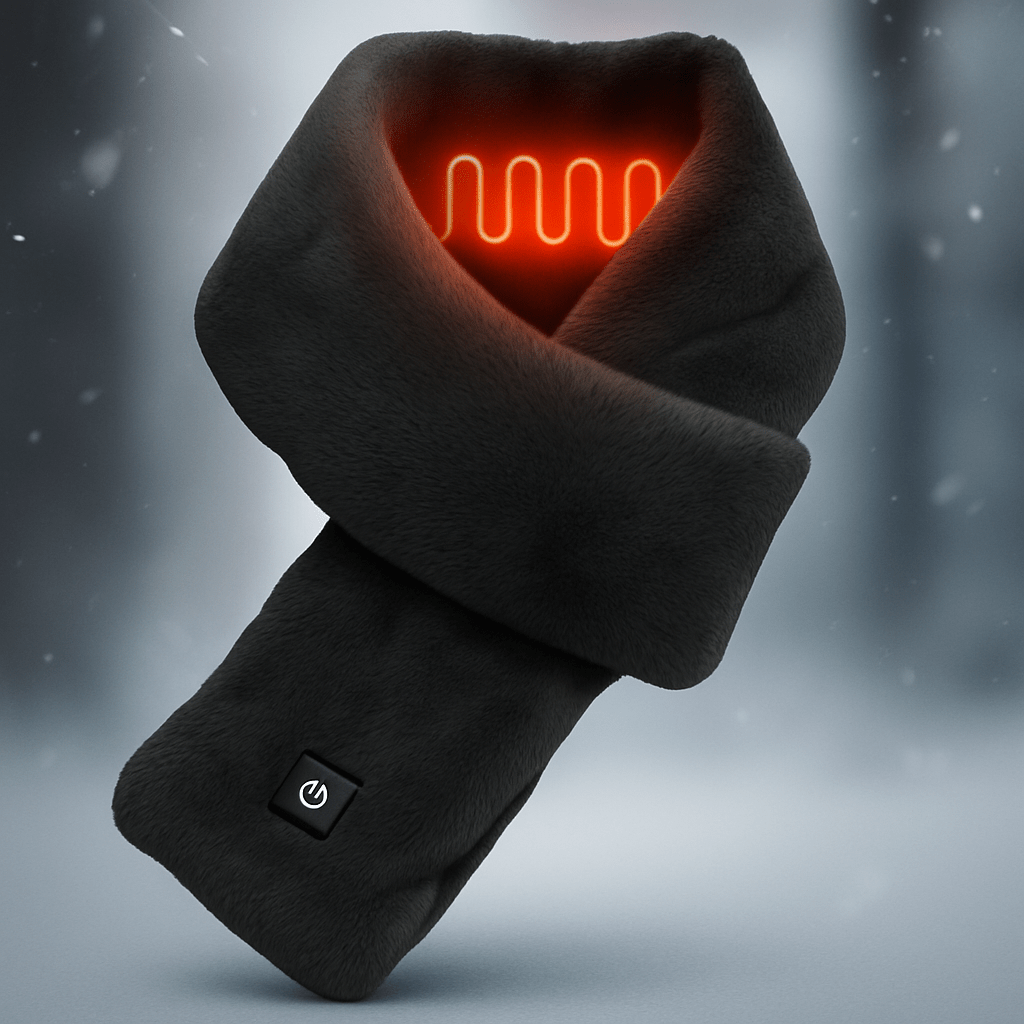 CozyHeat beheizte Fleece-Schal – USB-thermischer Schal mit 3 Wärmeinstellungen