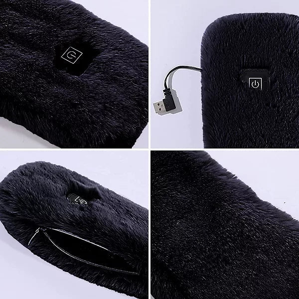 CozyHeat beheizte Fleece-Schal – USB-thermischer Schal mit 3 Wärmeinstellungen