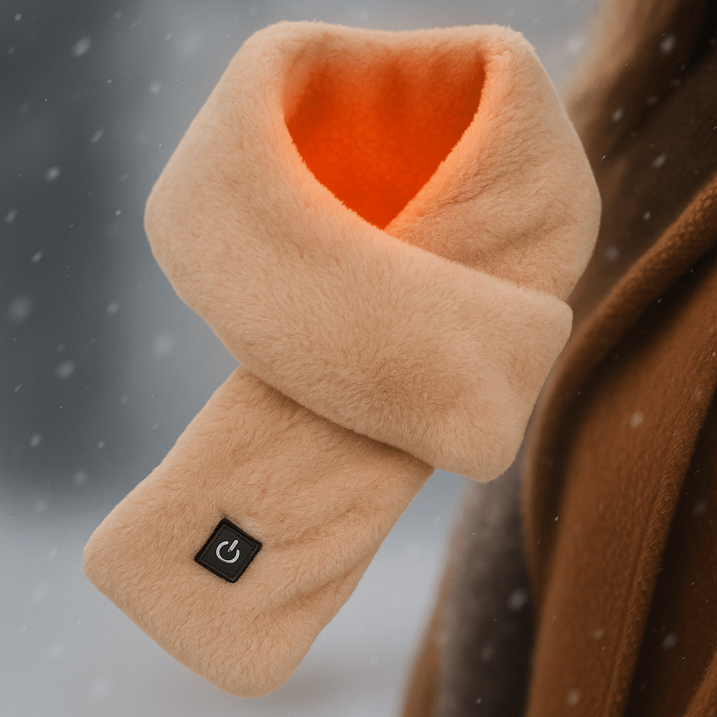 CozyHeat beheizte Fleece-Schal – USB-thermischer Schal mit 3 Wärmeinstellungen