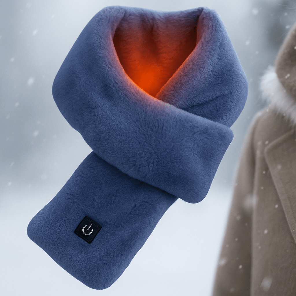 CozyHeat beheizte Fleece-Schal – USB-thermischer Schal mit 3 Wärmeinstellungen