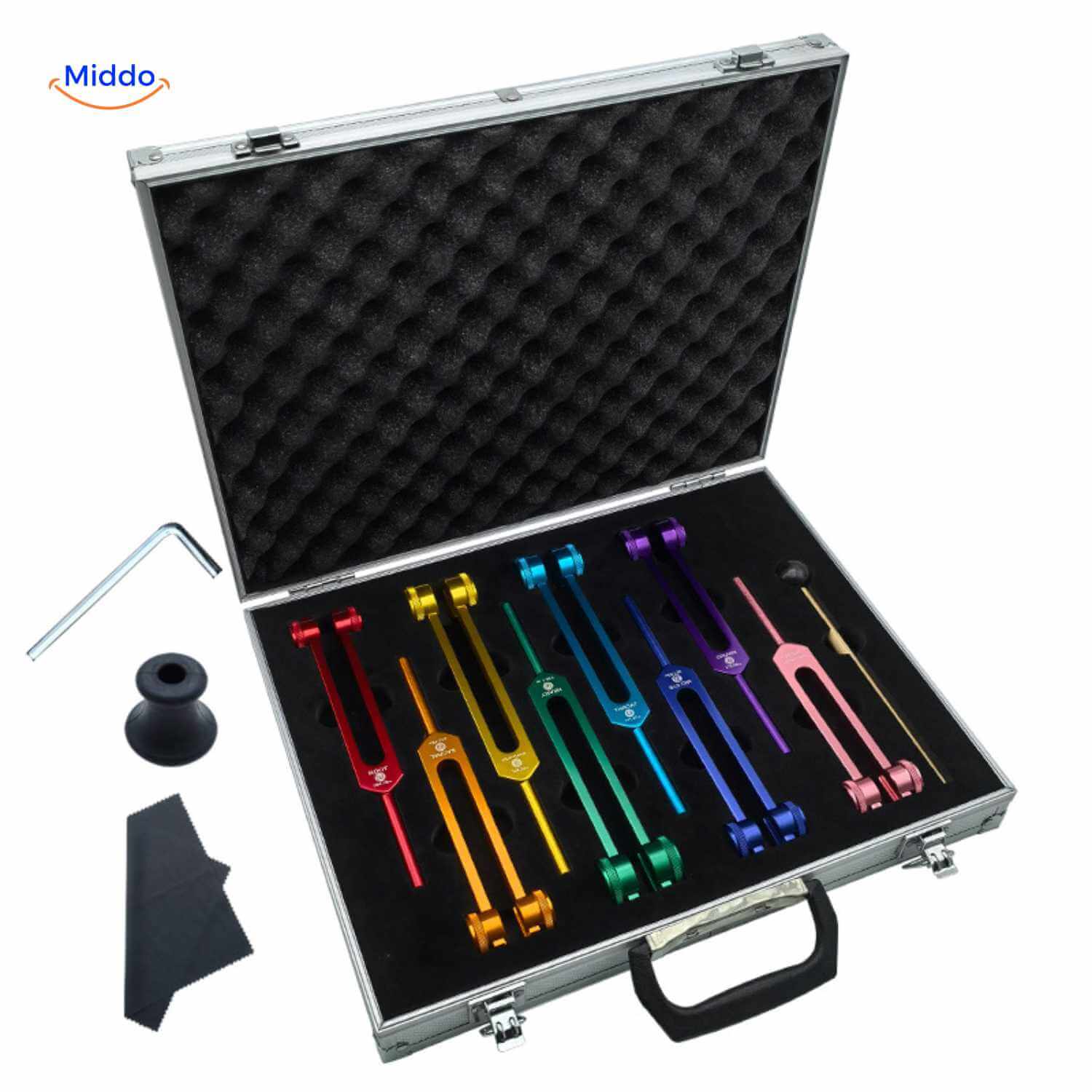 VibeHarmony Stimmgabel Set | Frequente Heilung bis 528 Hz für Körper und Geist