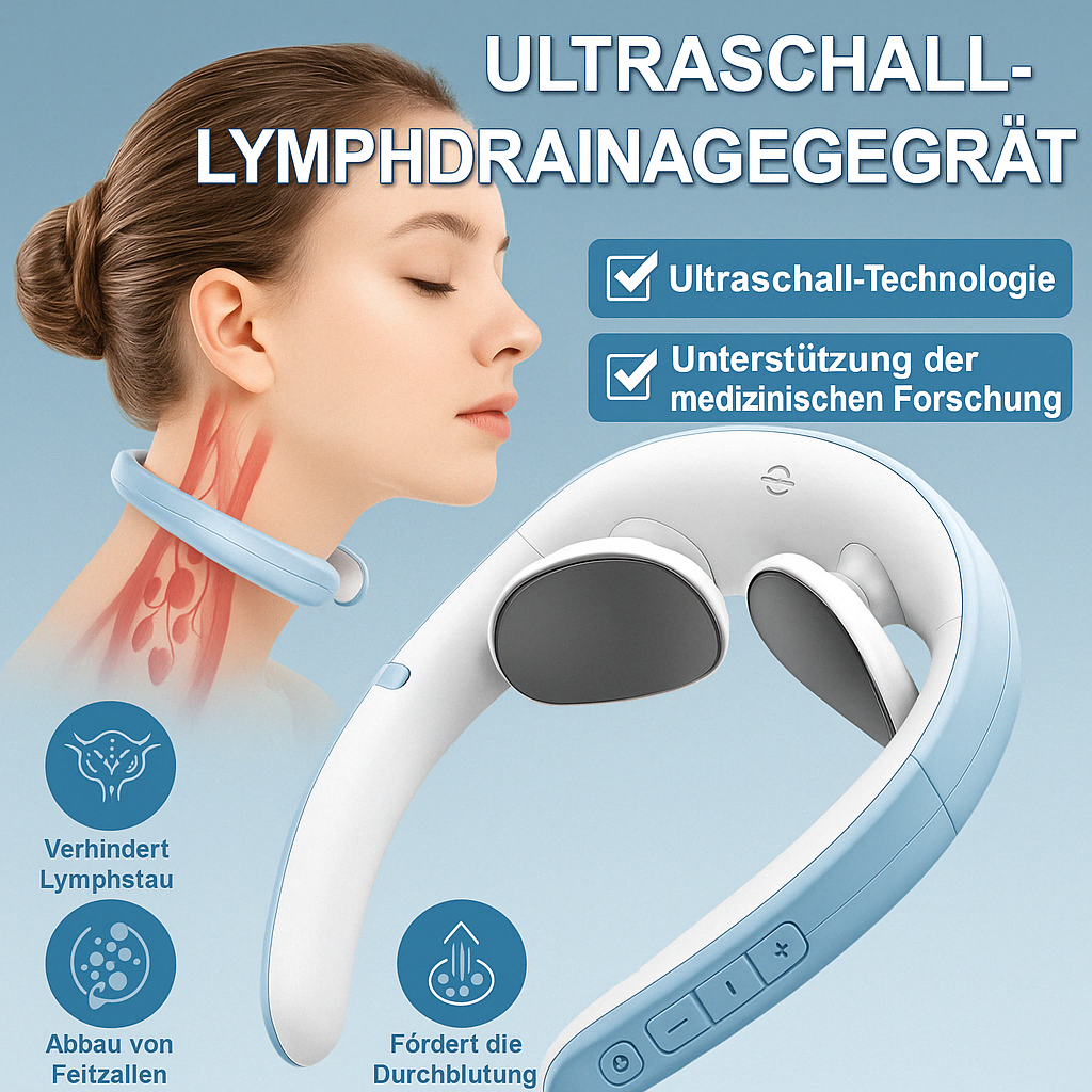 Vitalize Ultraschall-Lymphdrainagegerät zur Cellulite- und Fettreduzierung sowie Muskelentspannung