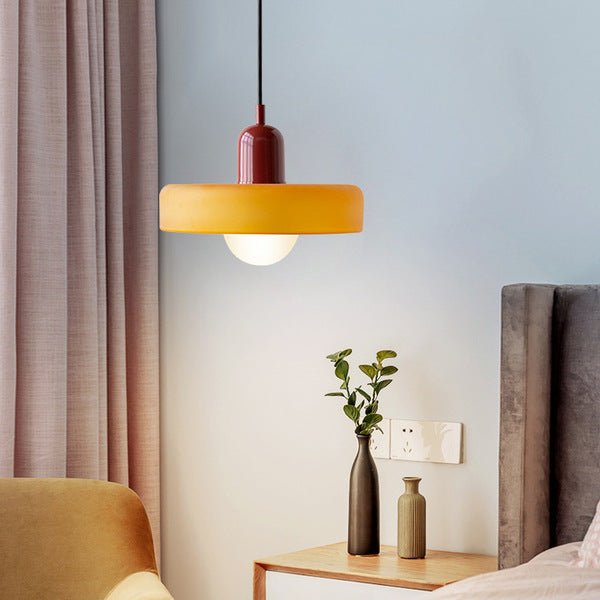 Bauhaus Bunte Glas Hängeleuchte für Moderne Innenräume