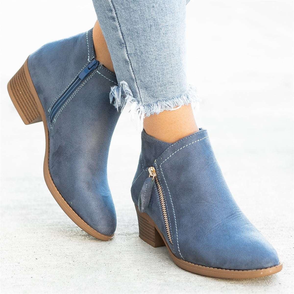 Leder Komfort Stiefelette Damen – Warme Orthopädische Stiefel für den Winter