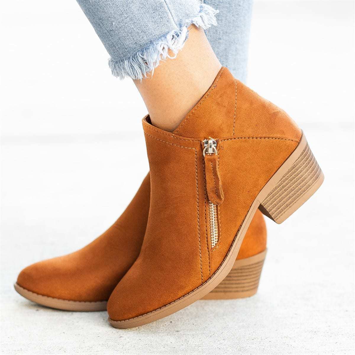 Leder Komfort Stiefelette Damen – Warme Orthopädische Stiefel für den Winter