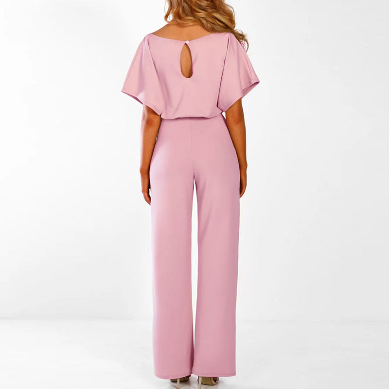 Eleganter Damen Jumpsuit Serava – Schicker Dunkelblauer Jumpsuit mit Bequemer Passform