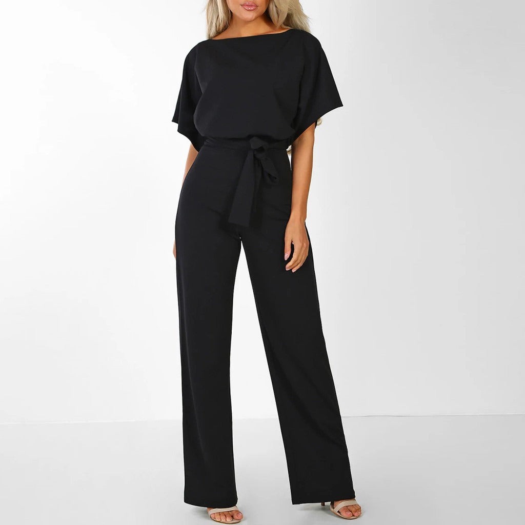 Eleganter Damen Jumpsuit Serava – Schicker Dunkelblauer Jumpsuit mit Bequemer Passform