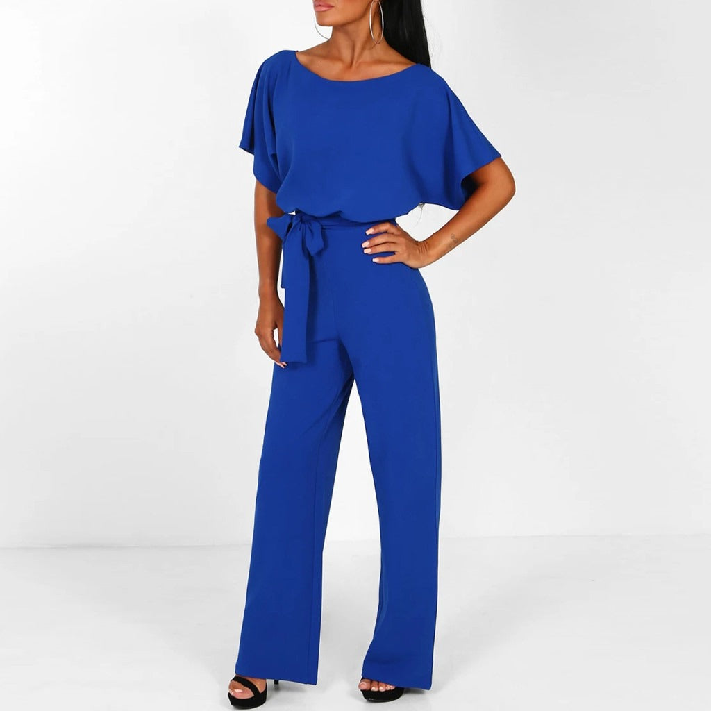 Eleganter Damen Jumpsuit Serava – Schicker Dunkelblauer Jumpsuit mit Bequemer Passform