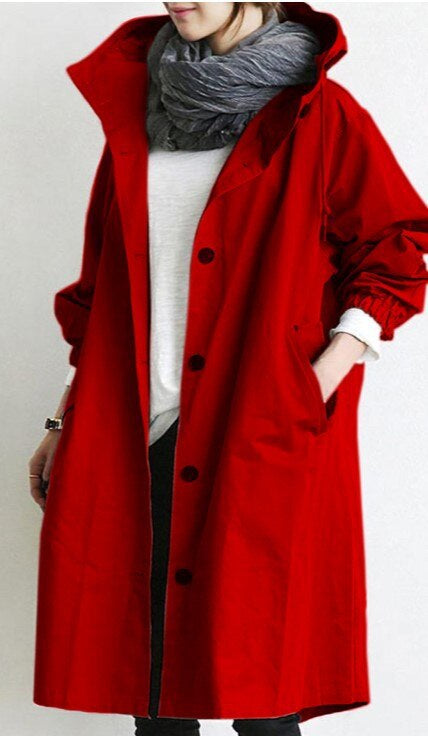 Drune | Modischer langer Trenchcoat Damen Wechsel Saison 2023