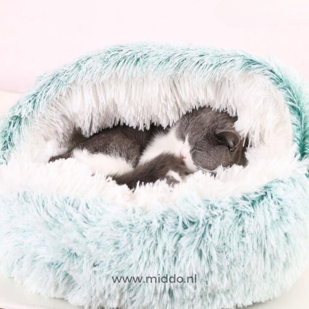 SnuggleNest Haustierbett | Bequemes Bett für glückliche Hunde und Katzen