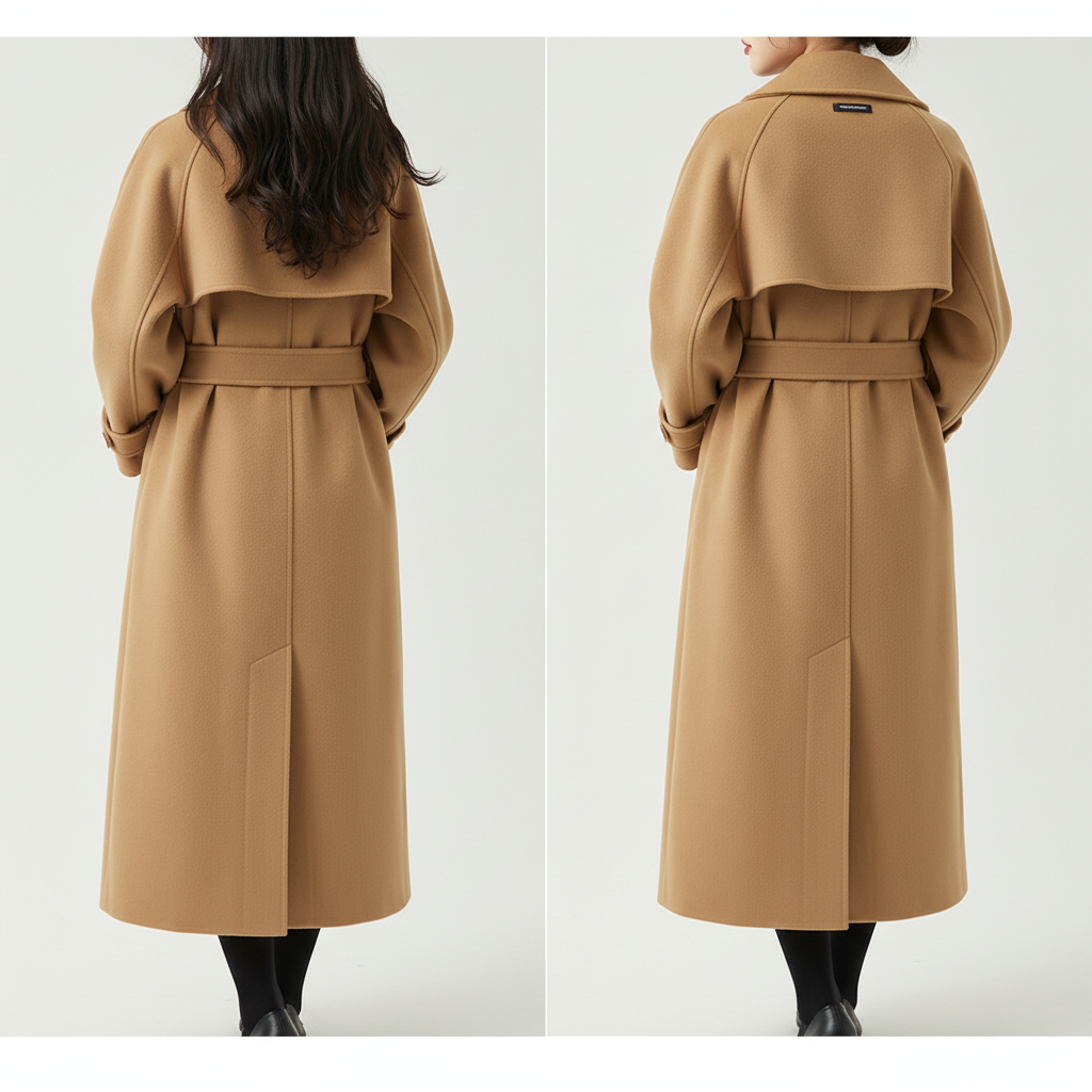 RainElegance Damenmantel – Wasserdichte Lange Jacke mit Tailliertem Schnitt und Stilvollem Design