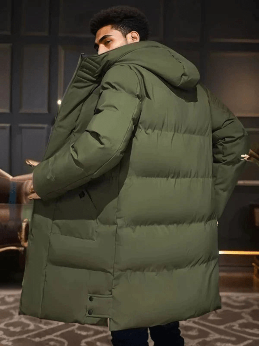 WinterHaven Warme Wasserfeste Parka – Stilvolle Lange Gefütterte Jacke