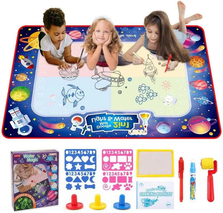 AquaLuxe Grand Water Art Mat | Extra große magische Zeichenmatte für Kinder, die Kreativität und endlosen Spaß inspiriert